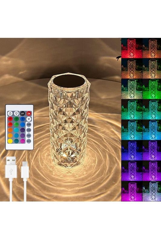 Luminária Crystal Rose Gold