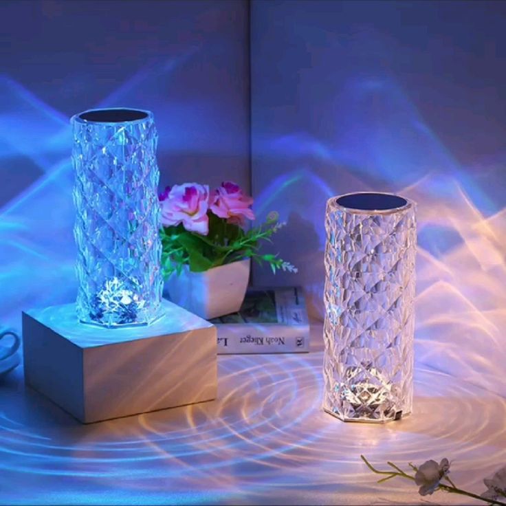 Luminária Crystal Rose Gold