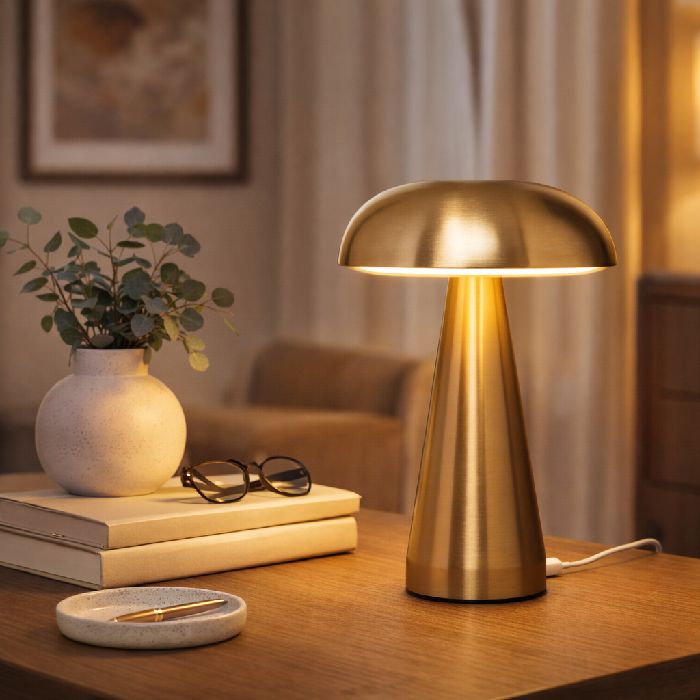 Luminária de Mesa Golden Mushroom